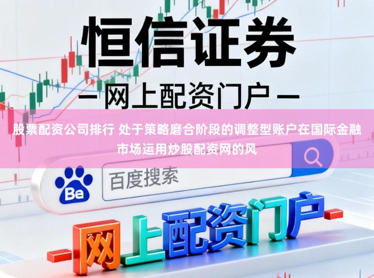 股票配资公司排行 处于策略磨合阶段的调整型账户在国际金融市场运用炒股配资网的风