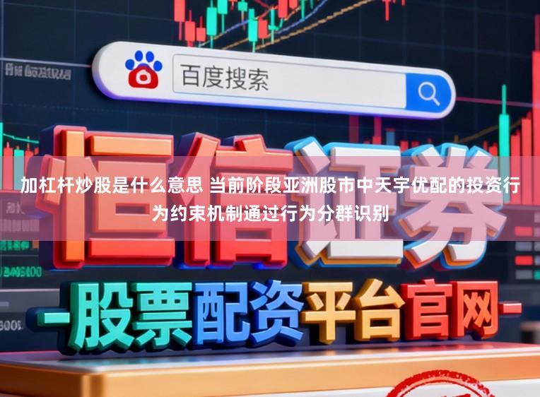 加杠杆炒股是什么意思 当前阶段亚洲股市中天宇优配的投资行为约束机制通过行为分群识别