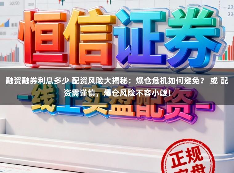 融资融券利息多少 配资风险大揭秘：爆仓危机如何避免？ 或 配资需谨慎，爆仓风险不容小觑！
