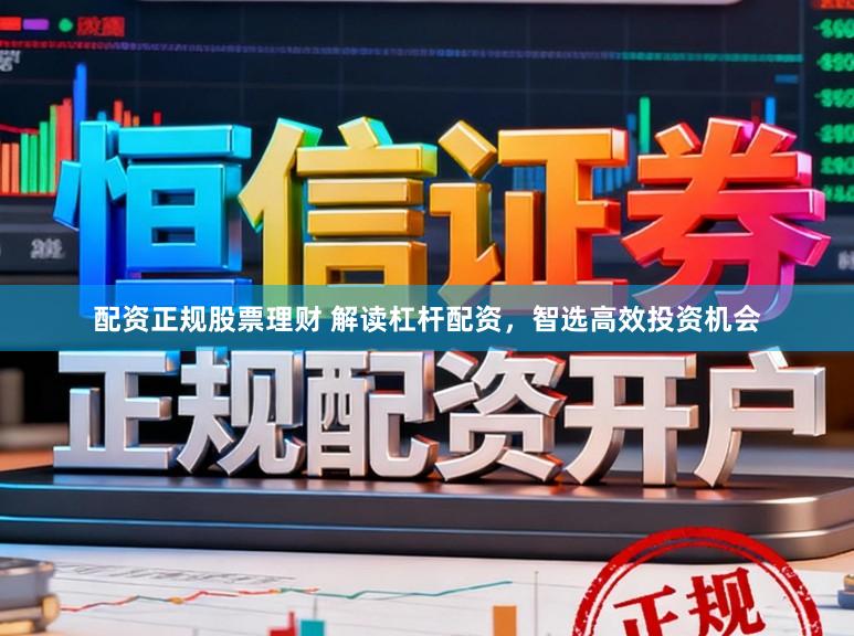配资正规股票理财 解读杠杆配资，智选高效投资机会